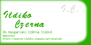 ildiko czerna business card