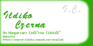 ildiko czerna business card